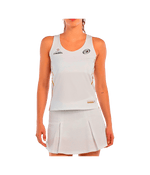 T shirt Tirantes Bullpadel Acora Women White 2025 Premier Padel Padel Clothes Bullpadel