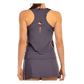 T shirt Tirantes Bullpadel Acora Women Black Carbón 2025 Padel Clothes Bullpadel