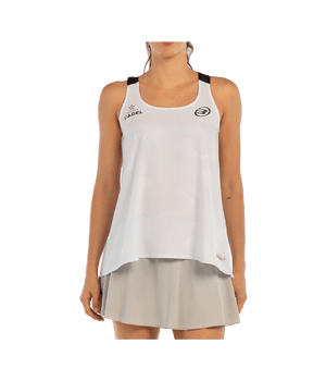 T shirt Tirantes Bullpadel Agore Women White 2025 Padel Clothes Bullpadel