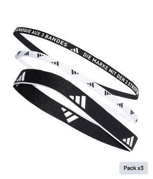 Adidas Black/White (x3) Bands Wristband Adidas