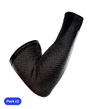 McDavid Black Compression Sleeves (x2) Court & Training Mc David