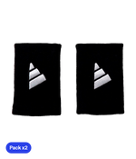 Adidas Largas Black Logo Grande 2024 (Pack x2) Wristband Wristband Adidas
