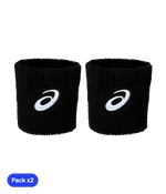 Asics Black (x2) Wristband Wristband Asics Padel
