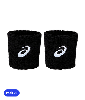 Asics Black (x2) Wristband Wristband Asics Padel