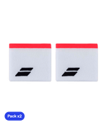 Babolat Blancas Logo Black Franja Red (Pack x2) Wristband Wristband Babolat