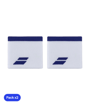 Babolat White/Blue 2024 (Pack x2) Wristband Wristband Babolat