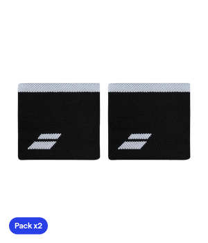Babolat Black/White 2024 (Pack x2) Wristband Wristband Babolat