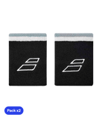Babolat Terry Jumbo Black/White (Pack x2) Wristband Wristband Babolat