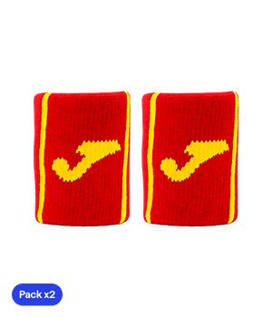Joma Game Cortas Red/Yellow Pack x2 Wristband Wristband Joma