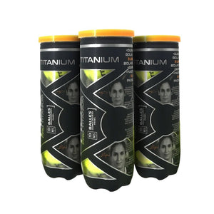 NOX PRO TITANIUM Padel Balls Pack of 3 Balls Nox