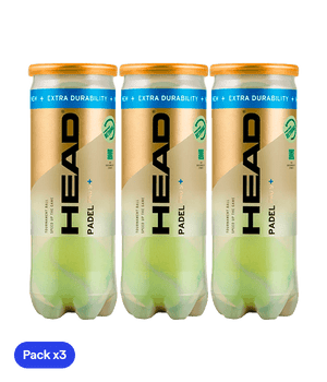 HEAD Padel Pro S + 2024/2025 (pack x3) Padel Balls Padel Balls Head