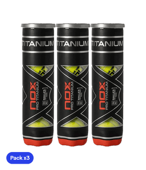 NOX Pro Titanium Padel Balls (x4)(Pack x3) Padel Balls Nox
