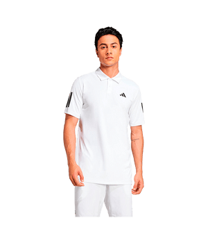 Polo Adidas Club 3STR White 2025 Padel Clothes Adidas