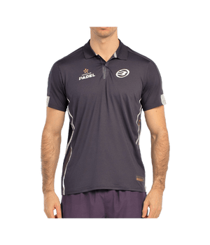 Polo Bullpadel Bogue Black Carbon 2025 Padel Clothes Bullpadel