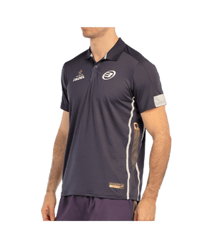 Polo Bullpadel Bogue Black Carbon 2025 Padel Clothes Bullpadel