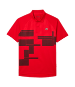 Polo Lacoste Djokovic Red/Black 2025 Padel Clothes Lacoste