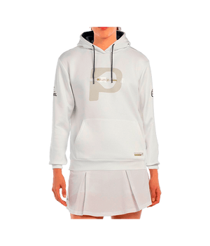 Hoodie Bullpadel Aerea Woman White 2025 Premier Padel Padel Clothes Bullpadel