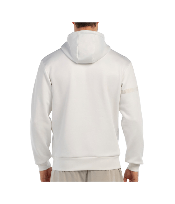 Hoodie Bullpadel Baque White 2025 Padel Clothes Bullpadel
