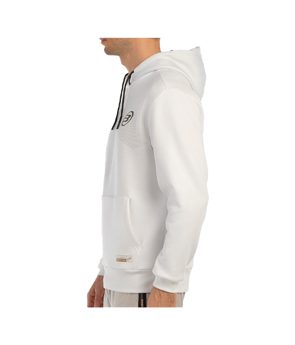 Hoodie Bullpadel Baque White 2025 Padel Clothes Bullpadel