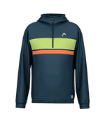 Hoodie HEAD TopSpin Navy/Green 2025 Padel Clothes Head