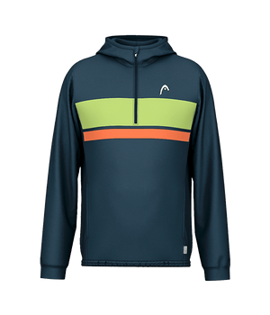 Hoodie HEAD TopSpin Navy/Green 2025 Padel Clothes Head
