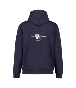 Hoodie Padel Team Gourmet Unisex Blue marino Padel Clothes Gourmet
