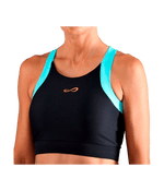 Top Endless Crop Black/Aqua 2025 Padel Clothes Endless