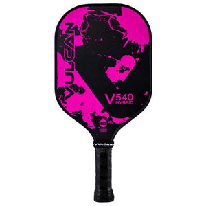 V540 Pickleball Paddle Pink Splatter Racquets Vulcan