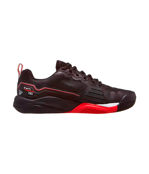 Wilson Rush Pro 4.5 Clay Black/Infrared/White 2025 Padel Shoes Zapatillas Wilson
