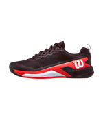 Wilson Rush Pro 4.5 Clay Black/Infrared/White 2025 Padel Shoes Zapatillas Wilson