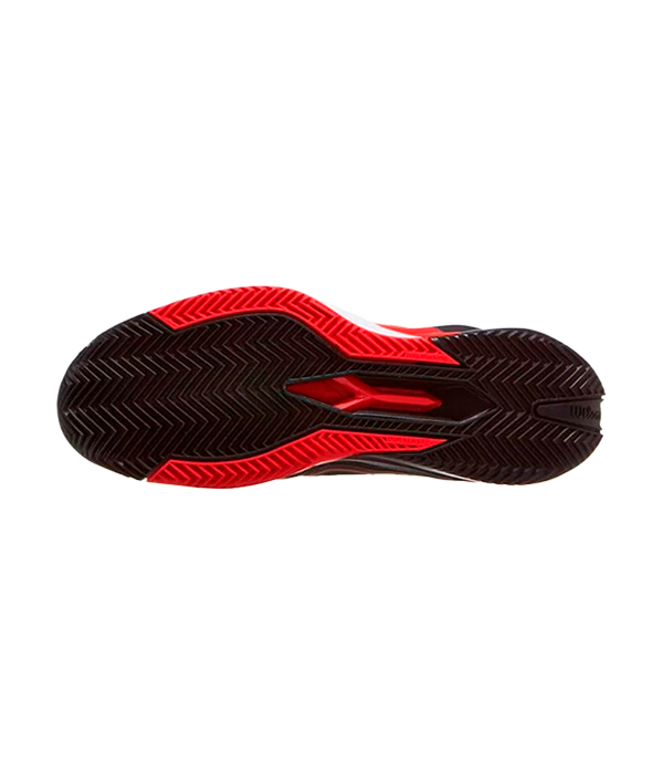 Wilson Rush Pro 4.5 Clay Black/Infrared/White 2025 Padel Shoes Zapatillas Wilson