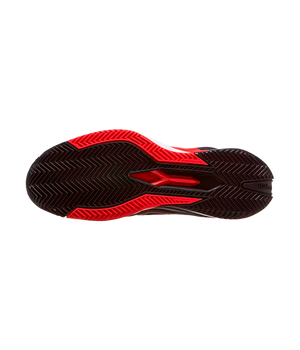 Wilson Rush Pro 4.5 Clay Black/Infrared/White 2025 Padel Shoes Zapatillas Wilson