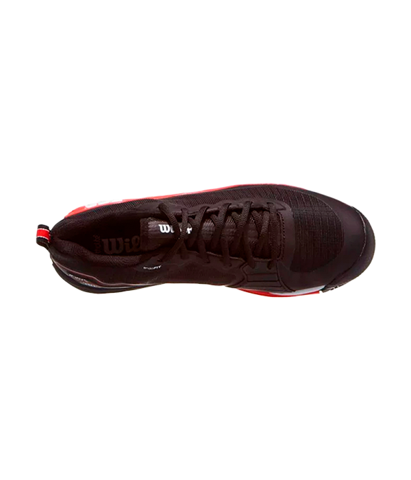 Wilson Rush Pro 4.5 Clay Black/Infrared/White 2025 Padel Shoes Zapatillas Wilson