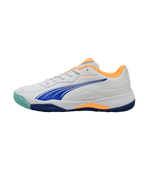 Puma Nova Smash White-Blue-Heat Fire-Black 2025 Padel Shoes Padel Shoes Puma