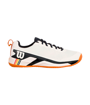 Wilson Rush Pro 4.5 Clay RG White/Navy Blazer/Gum 2025 Padel Shoes Zapatillas Wilson